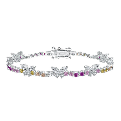 [Goodv]Ornate Colorful Butterfly Shape Round Cut Daily Bracelet
