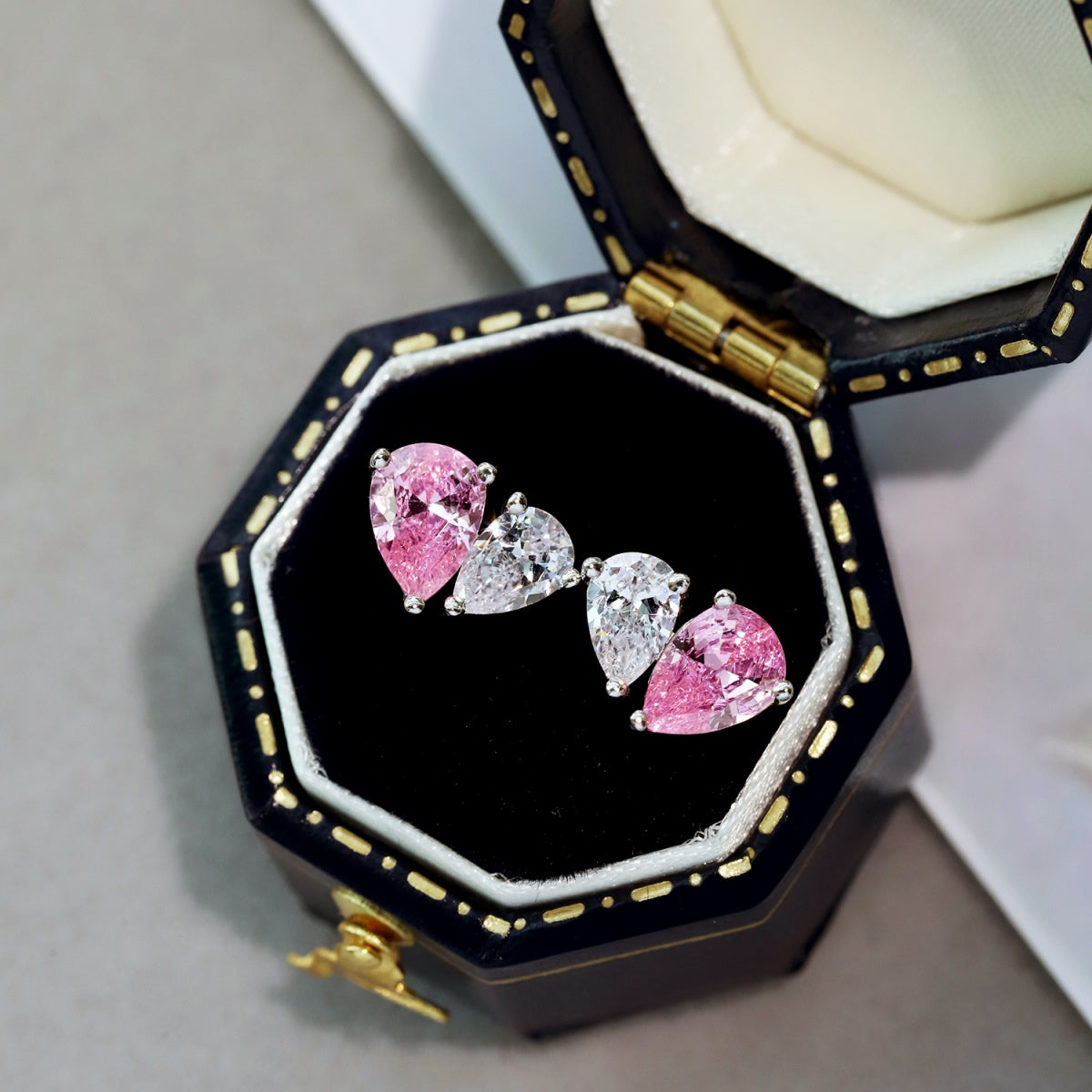 [Goodv] Boucles d'oreilles éblouissantes et élégantes en forme de cœur