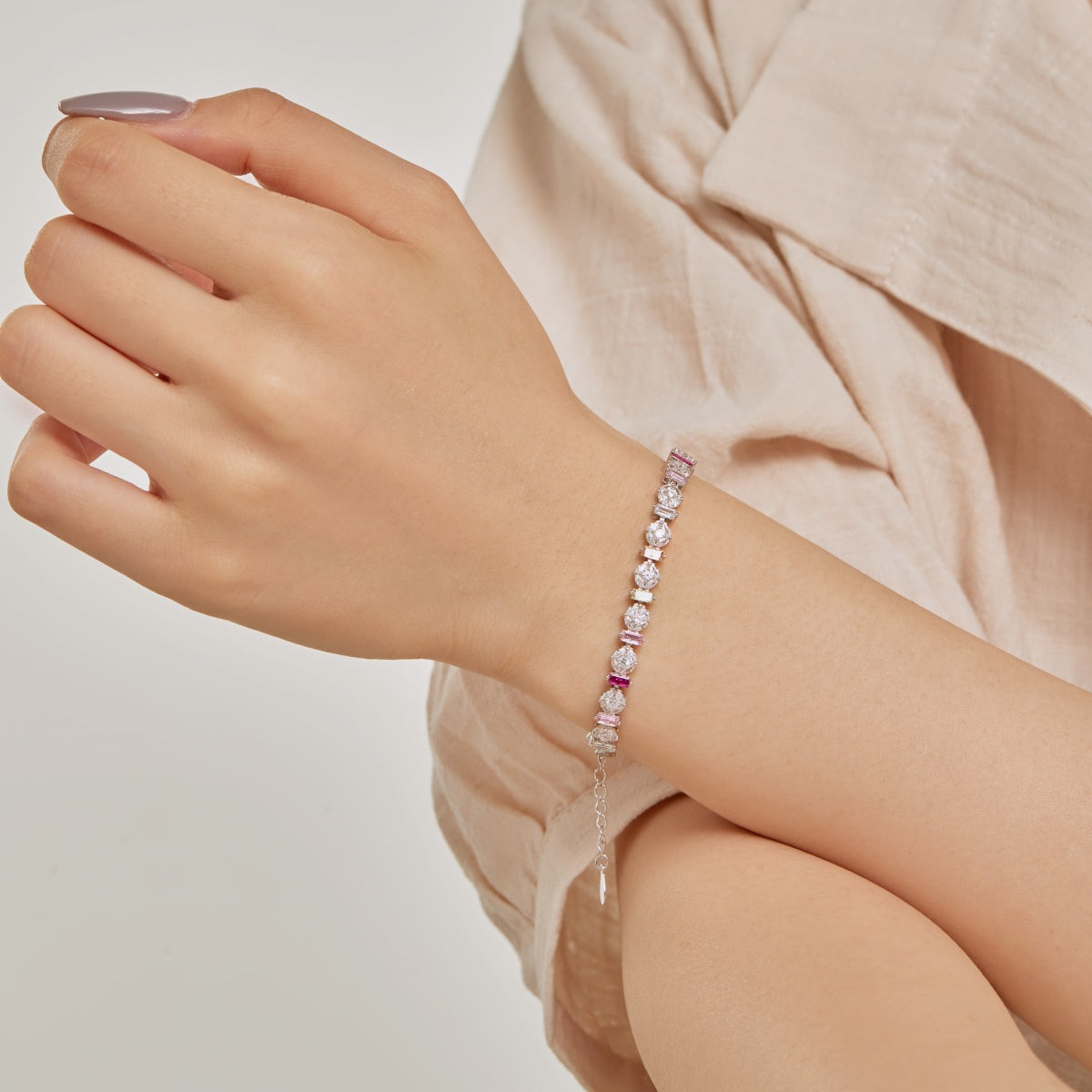 [Goodv]Bracelet quotidien de forme ronde colorée et rayonnante