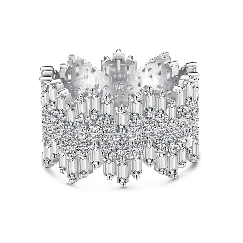 [Goodv]Luxurious Colorful Radiant Cut Daily Ring