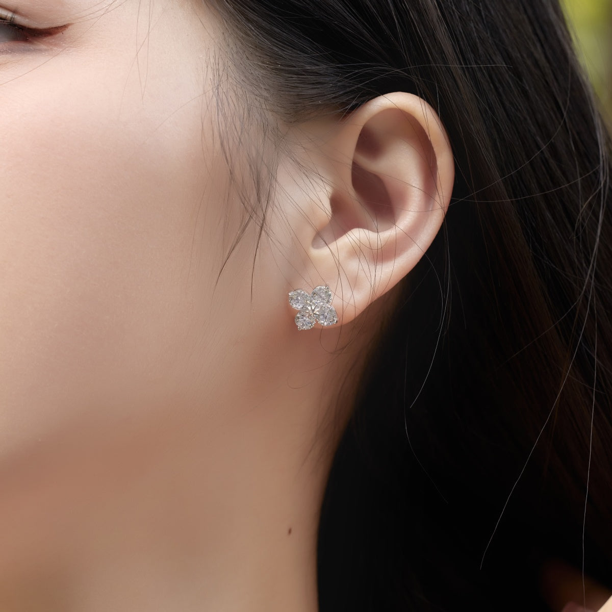 [Goodv]Four-Leaf Clover Eight-Pointed Star Earrings