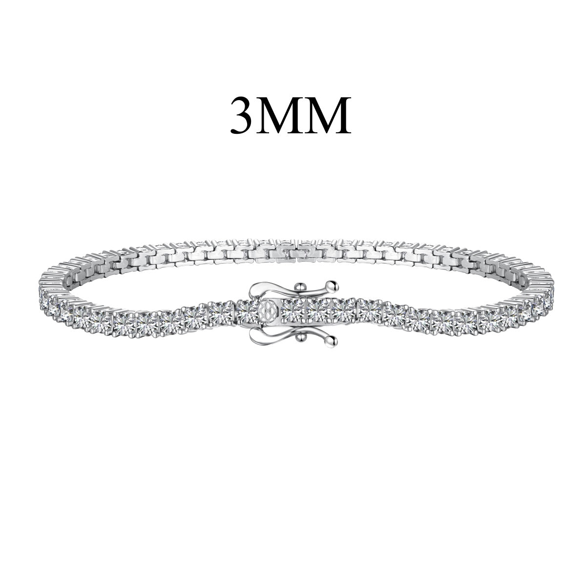 [Goodv] Bracelet de tennis délicat et charmant à coupe ronde