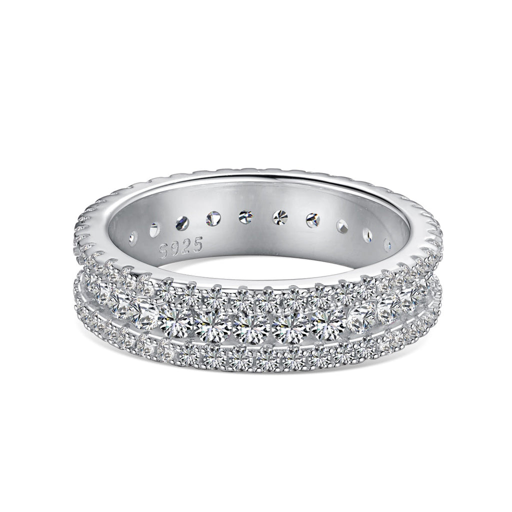 [Goodv]Delicate Colorful Round Cut Daily Ring