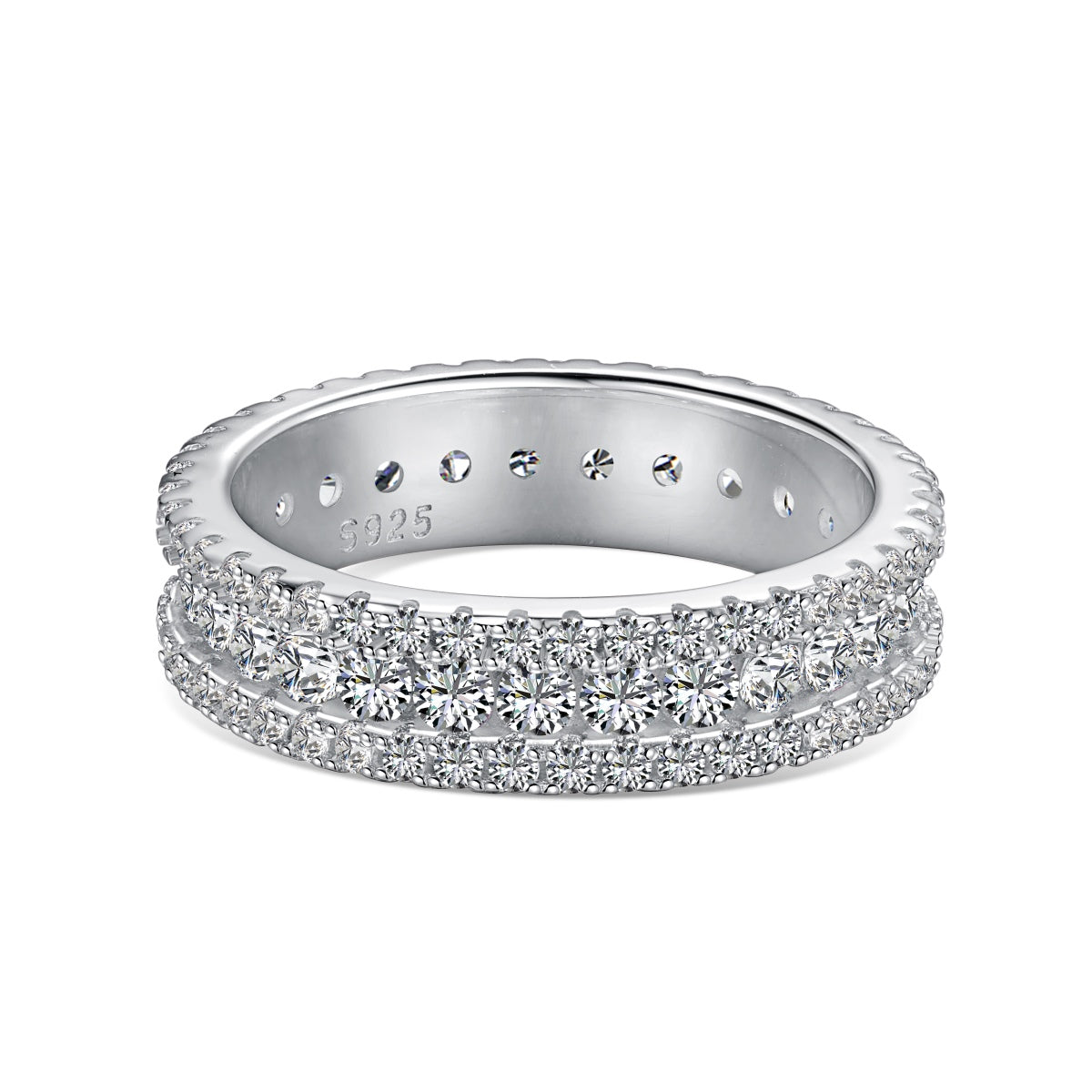 [Goodv] Bague quotidienne délicate et colorée à coupe ronde