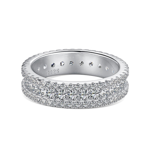 [Goodv]Delicate Colorful Round Cut Daily Ring