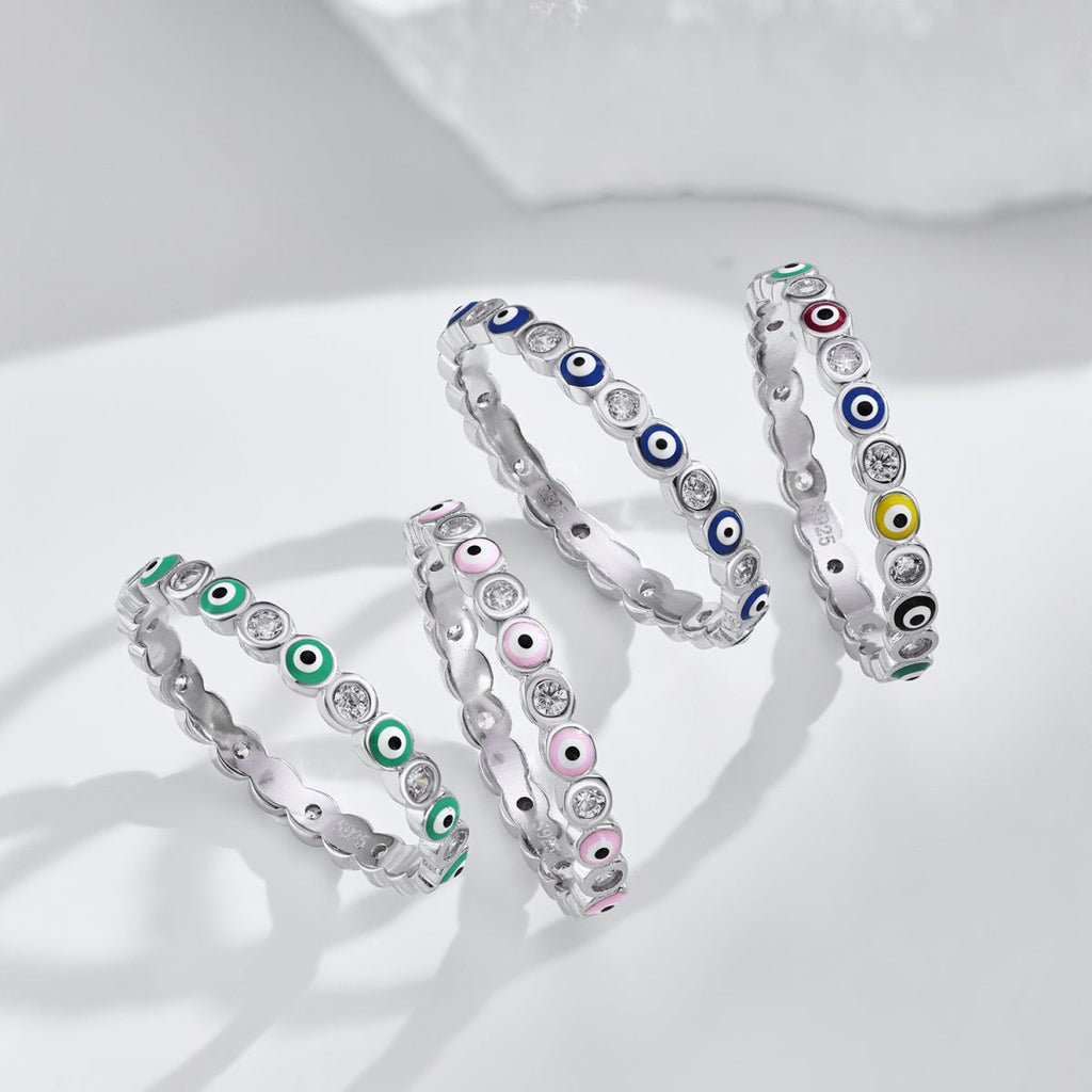 [Goodv]Sparkling Vibrant Round Shape Daily Ring