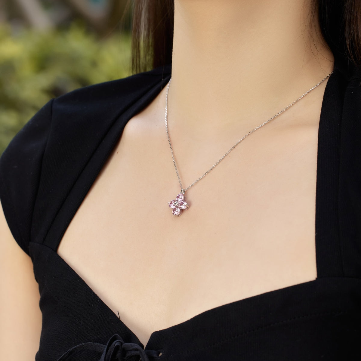 [Goodv]Four-Leaf Clover And Eight-Pointed Star Necklace