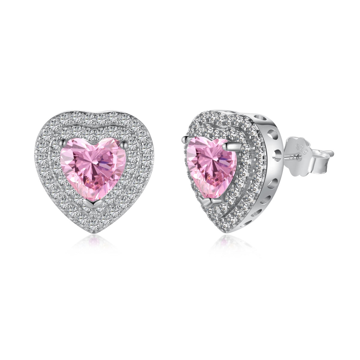[Goodv]Dazzling Heart Shape Lover Earrings