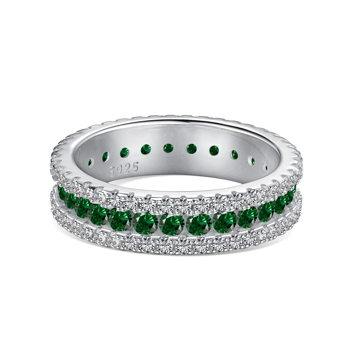 [Goodv] Bague quotidienne délicate et colorée à coupe ronde