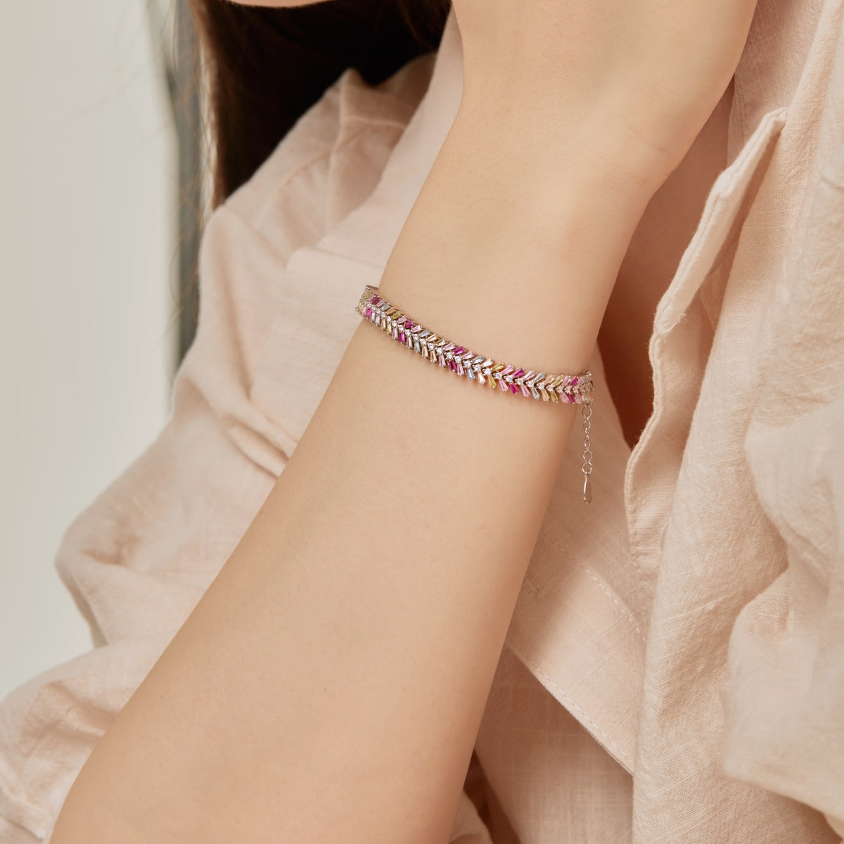 [Goodv] Bracelet quotidien délicat et radieux en émeraude