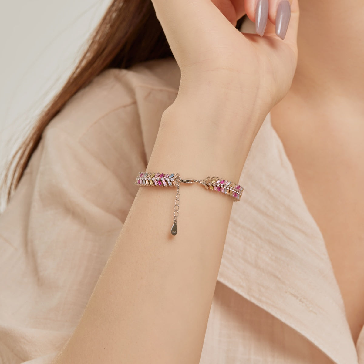 [Goodv] Bracelet quotidien délicat et radieux en émeraude