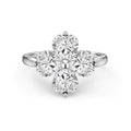 [Goodv] Bague boule de trèfle à quatre feuilles en forme de cœur
