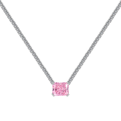 [Goodv]4.0 Carat Elegant Radiant Cut Necklace