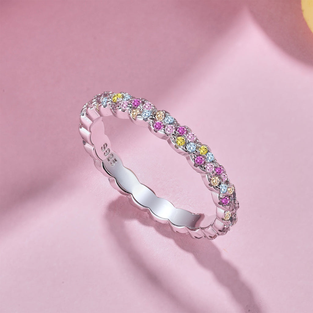 [Goodv] Bague quotidienne délicate et énergique à coupe ronde