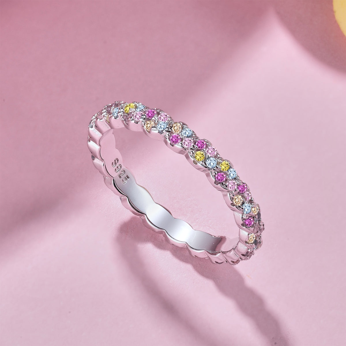 [Goodv] Bague quotidienne délicate et énergique à coupe ronde