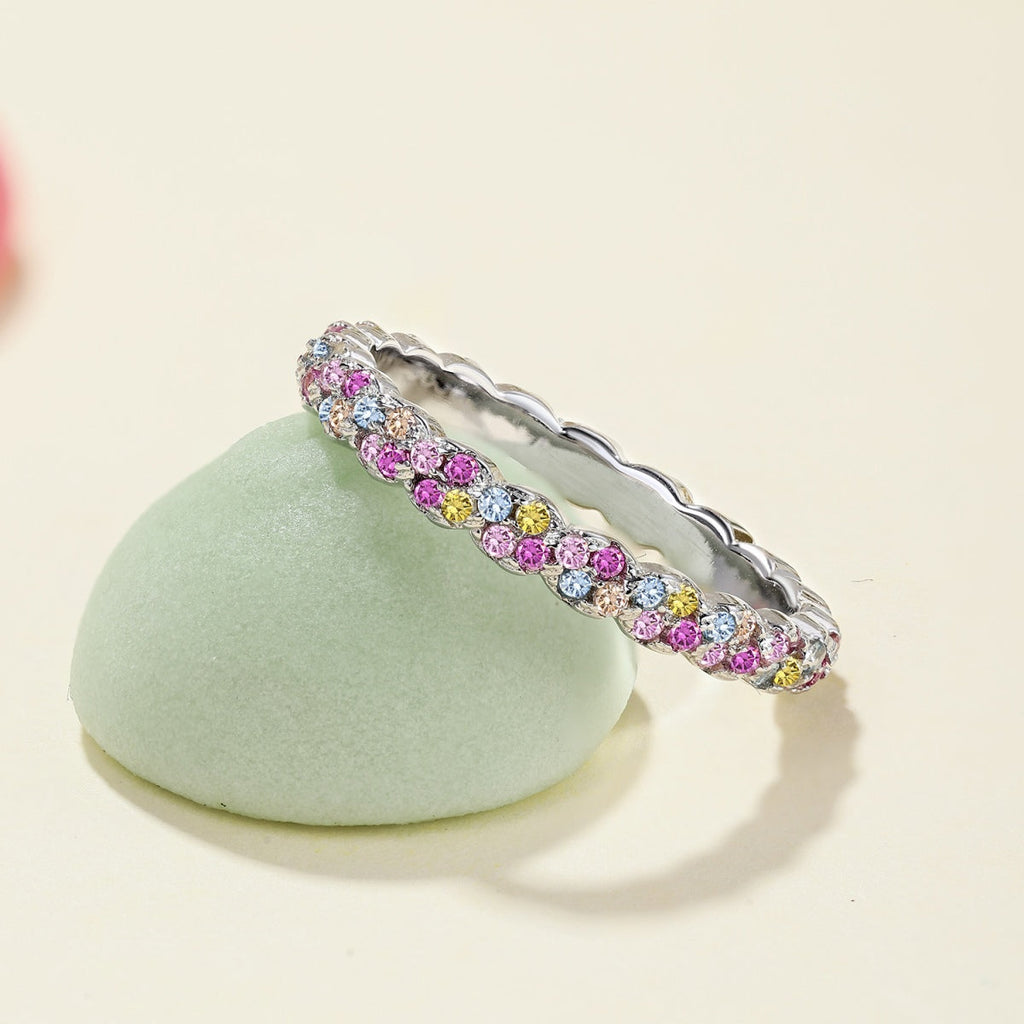 [Goodv] Bague quotidienne délicate et énergique à coupe ronde