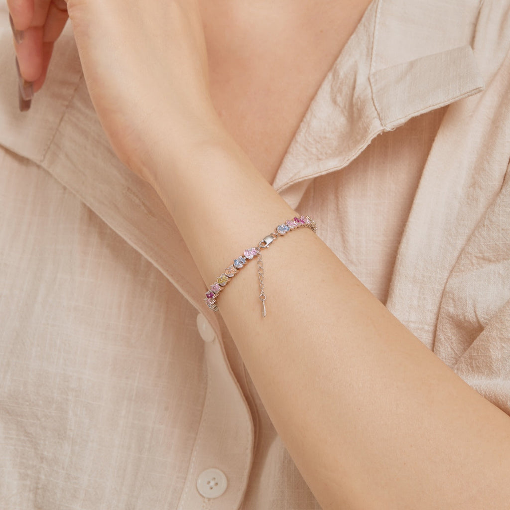 [Goodv] Bracelet de fête en forme de fleur colorée et ornée