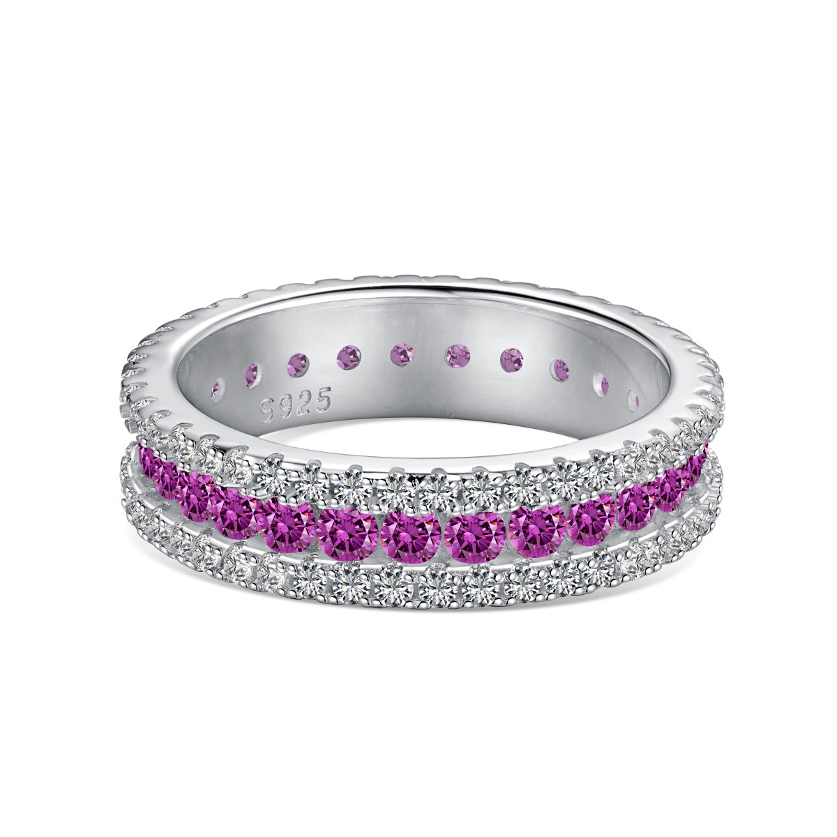 [Goodv] Bague quotidienne délicate et colorée à coupe ronde