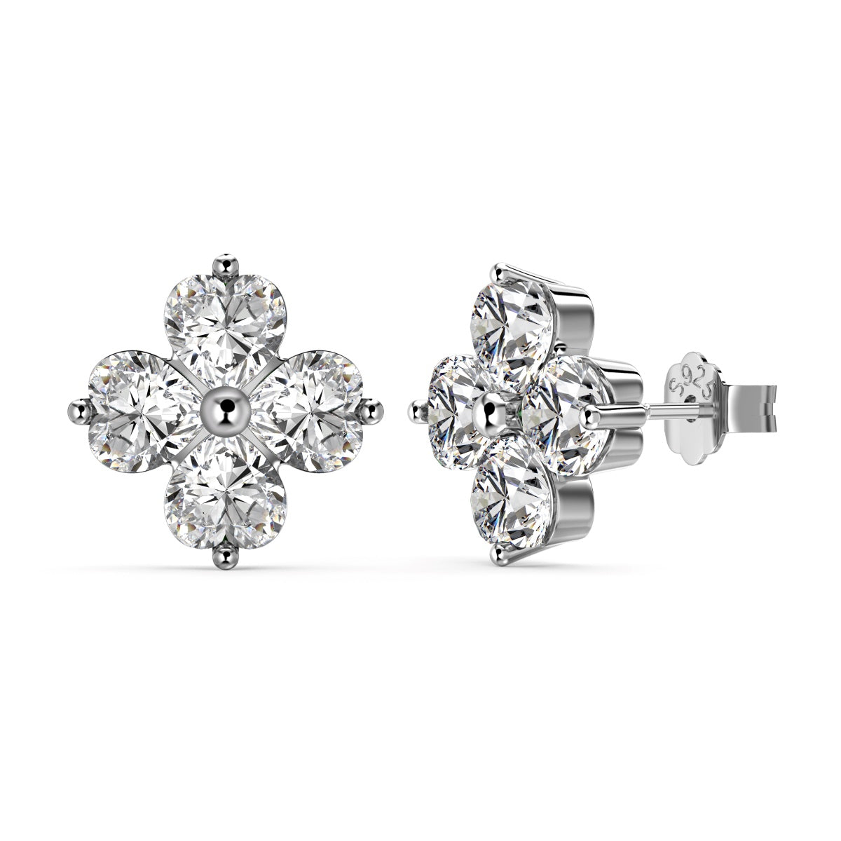 [Goodv]Four-Leaf Clover Ball Earrings