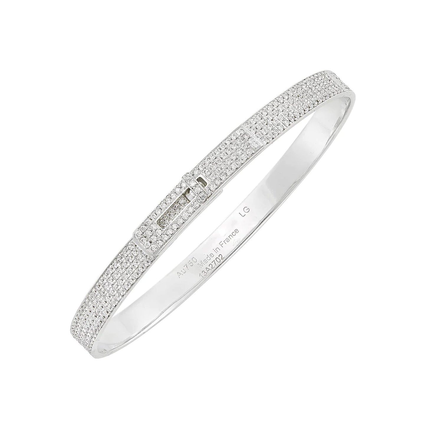 [BIJOUX] BRACELET HM KELLY EN ARGENT ET ENTIÈREMENT PAVÉ DIAMANTS