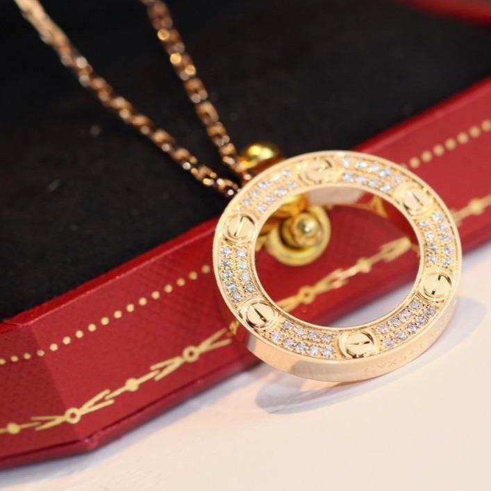 [BIJOUX]LOVE NECKLACE ADJUSTABLE ROSE GOLD