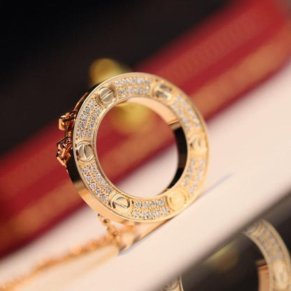 [BIJOUX]LOVE NECKLACE ADJUSTABLE ROSE GOLD