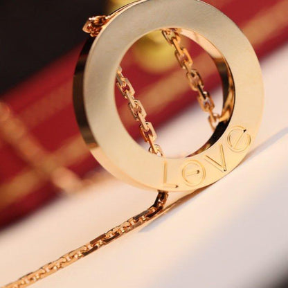 [BIJOUX]LOVE NECKLACE ADJUSTABLE ROSE GOLD