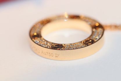 [BIJOUX]LOVE NECKLACE ADJUSTABLE ROSE GOLD