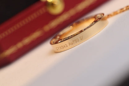 [BIJOUX]LOVE NECKLACE ADJUSTABLE ROSE GOLD