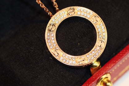 [BIJOUX]LOVE NECKLACE ADJUSTABLE ROSE GOLD