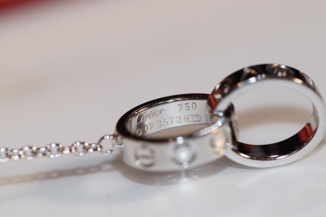 [BIJOUX]LOVE NECKLACE PINK GOLD AND SILVER