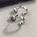 [BIJOUX]BOUCLES D'OREILLES LOVE 2.65MM ARGENT