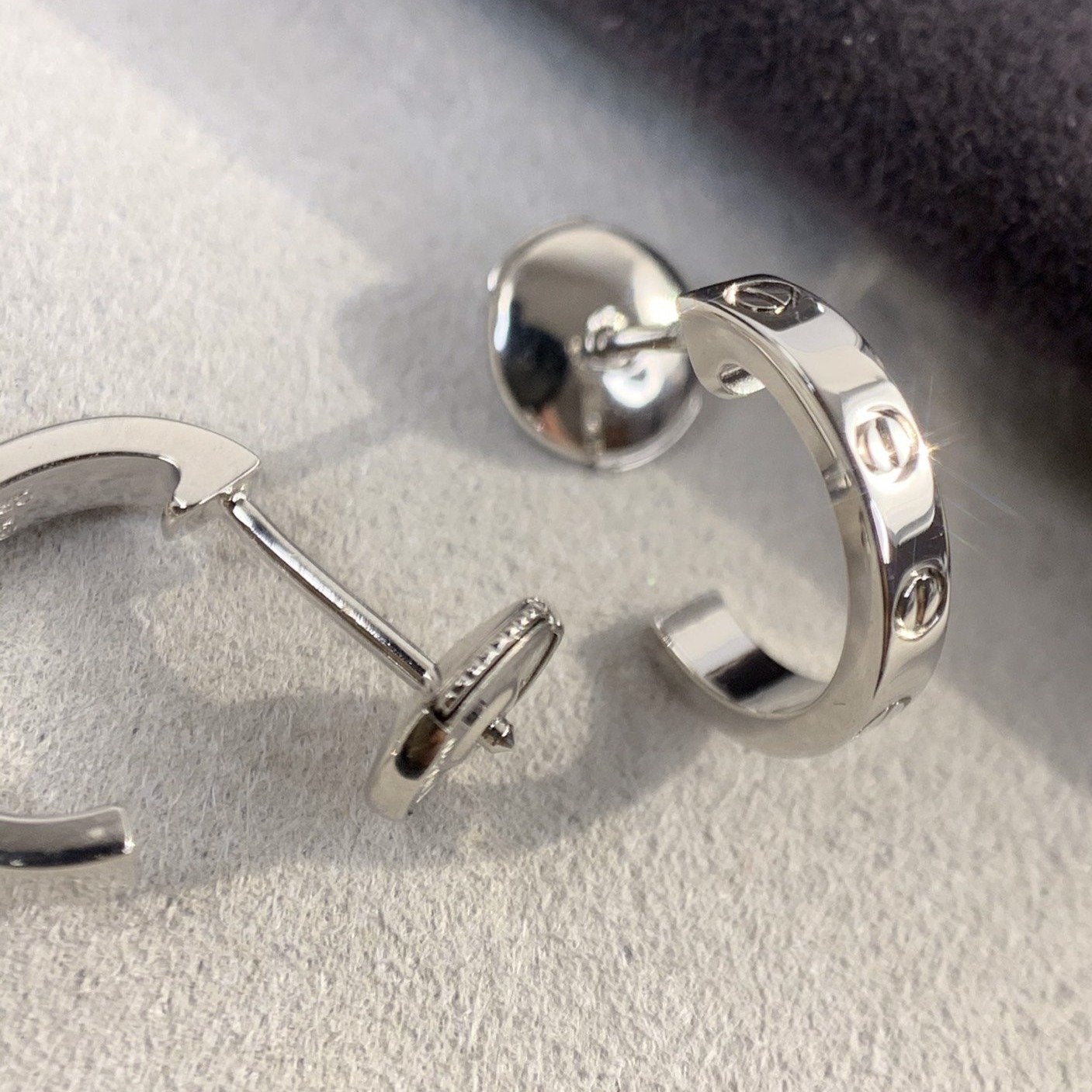 [BIJOUX]LOVE EARRINGS 2.65MM SILVER