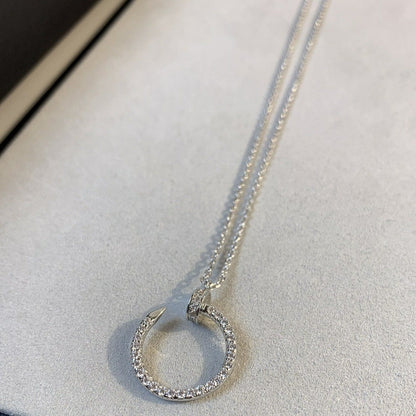 [BIJOUX]JUSTE NECKLACE SILVER DIAMONDS