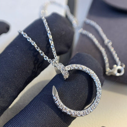 [BIJOUX]JUSTE NECKLACE SILVER DIAMONDS