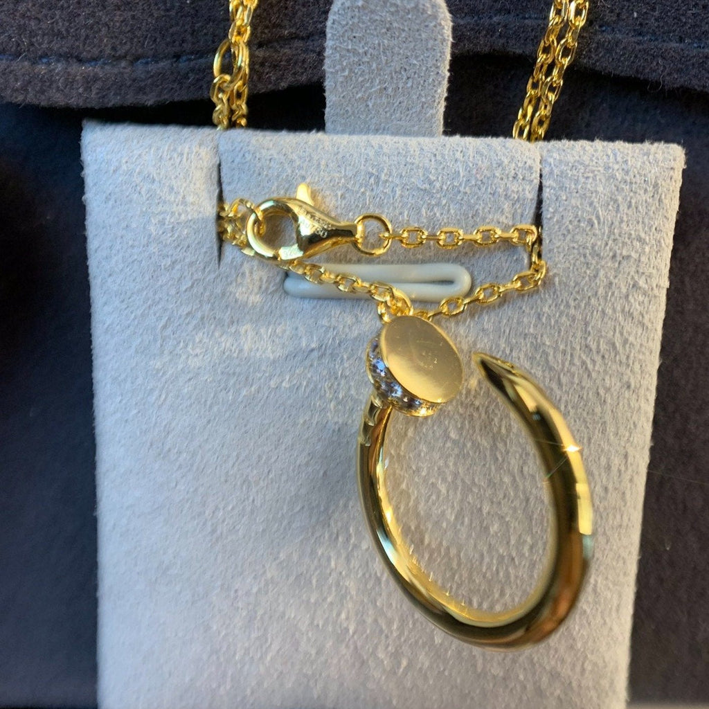 [BIJOUX]JUSTE NECKLACE GOLD DIAMONDS