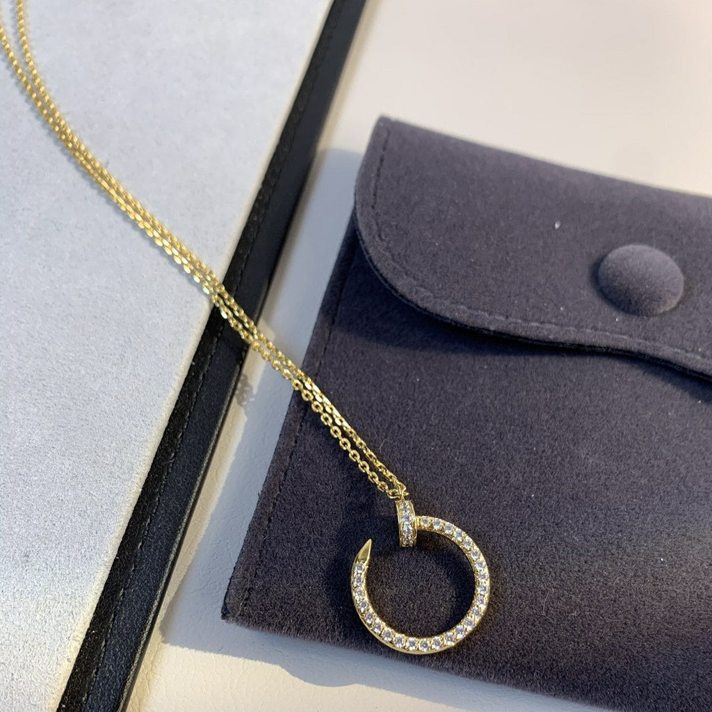 [BIJOUX]JUSTE NECKLACE GOLD DIAMONDS