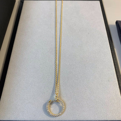 [BIJOUX]JUSTE NECKLACE GOLD DIAMONDS