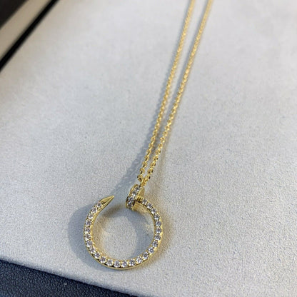 [BIJOUX]JUSTE NECKLACE GOLD DIAMONDS