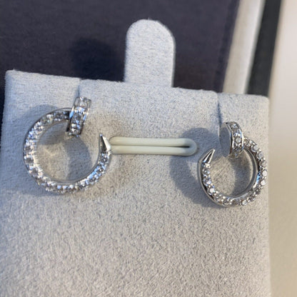 [BIJOUX]JUSTE EARRINGS SILVER DIAMONDS