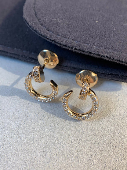 [BIJOUX]JUSTE EARRINGS GOLD DIAMONDS
