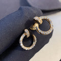 [BIJOUX]JUSTE EARRINGS GOLD DIAMONDS