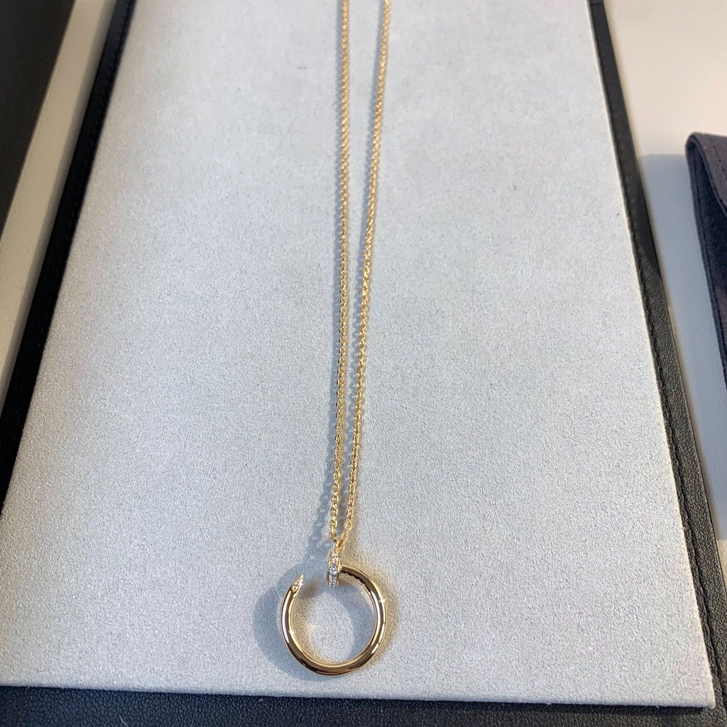 [BIJOUX]JUSTE NECKLACE PINK GOLD