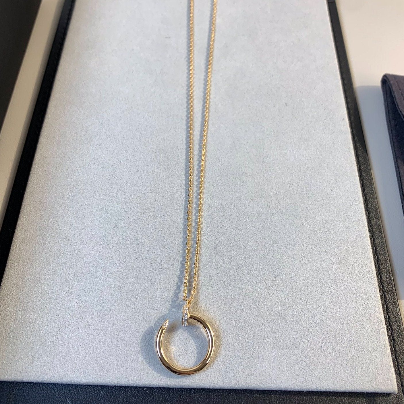 [BIJOUX]JUSTE NECKLACE PINK GOLD