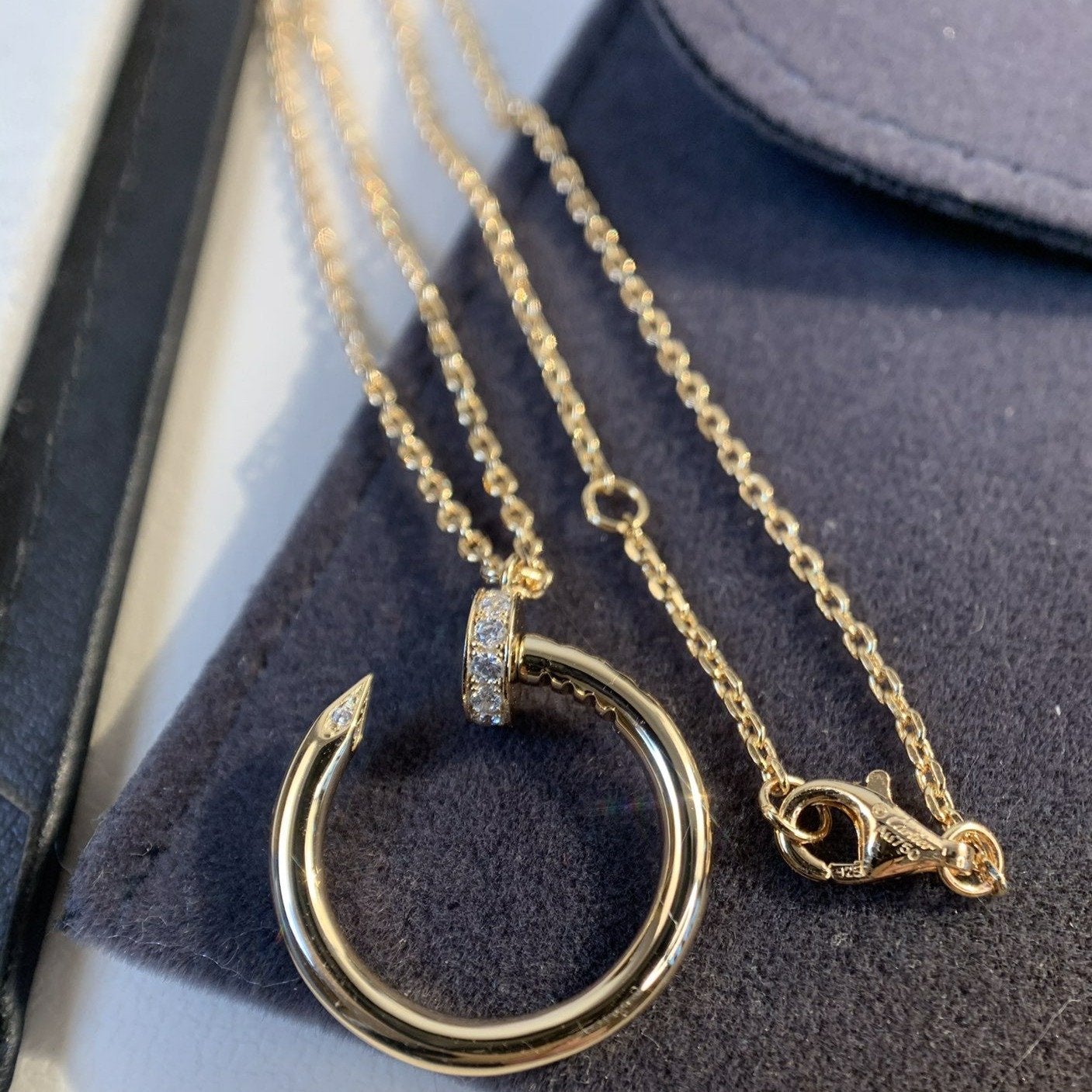 [BIJOUX]JUSTE NECKLACE PINK GOLD