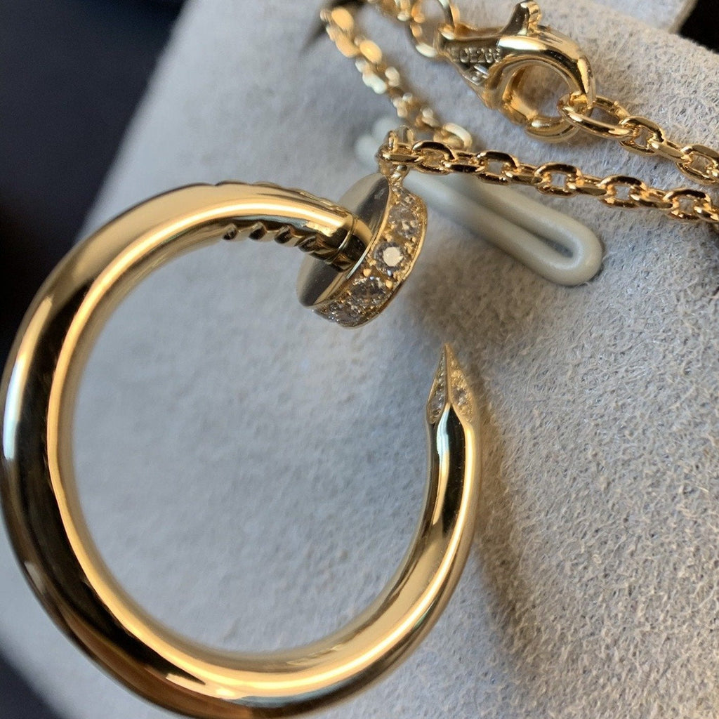 [BIJOUX]JUSTE NECKLACE PINK GOLD