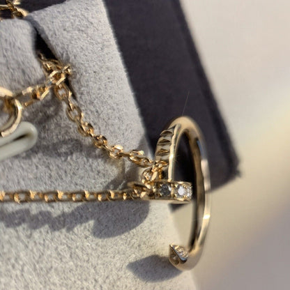 [BIJOUX]JUSTE NECKLACE PINK GOLD