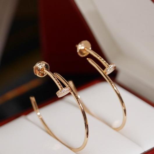 [BIJOUX]JUSTE BOUCLES D'OREILLES DIAMANTS 1.8MM