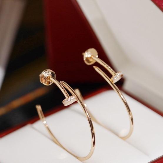 [BIJOUX]JUSTE BOUCLES D'OREILLES DIAMANTS 1.8MM