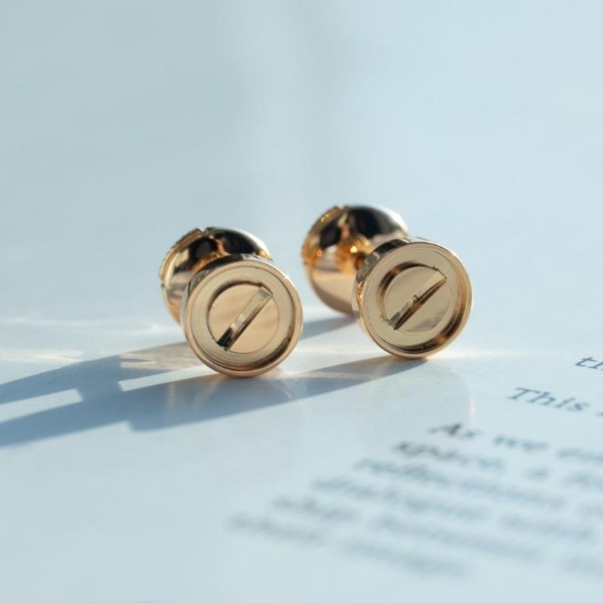 [BIJOUX]LOVE EARRINGS PINK GOLD 7.2MM